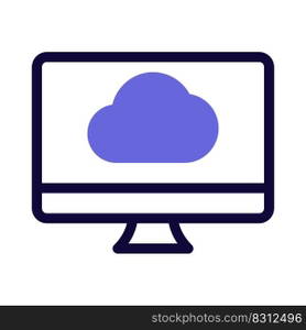Cloud computing support with desktop version application