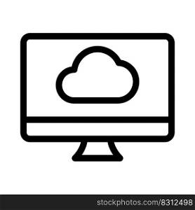 Cloud computing support with desktop version application