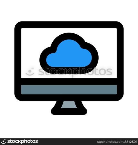 Cloud computing support with desktop version application