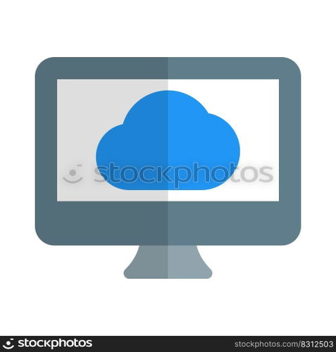 Cloud computing support with desktop version application