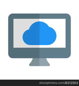 Cloud computing support with desktop version application