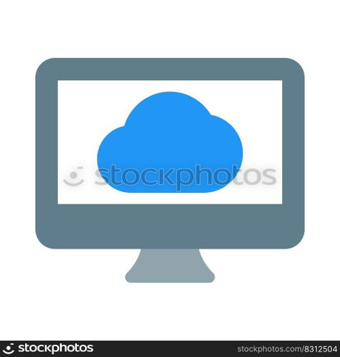 Cloud computing support with desktop version application