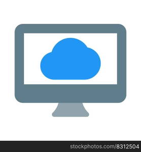 Cloud computing support with desktop version application