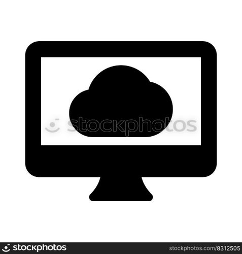 Cloud computing support with desktop version application