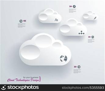 Cloud computing, technology connectivity concept