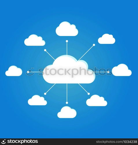 cloud computing vector icon design template