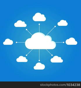 cloud computing vector icon design template