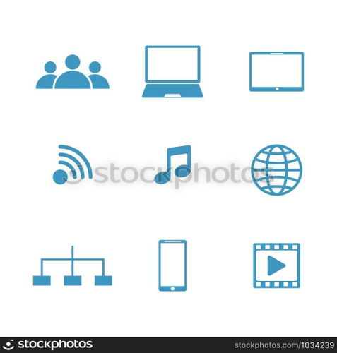 cloud computing vector icon design template