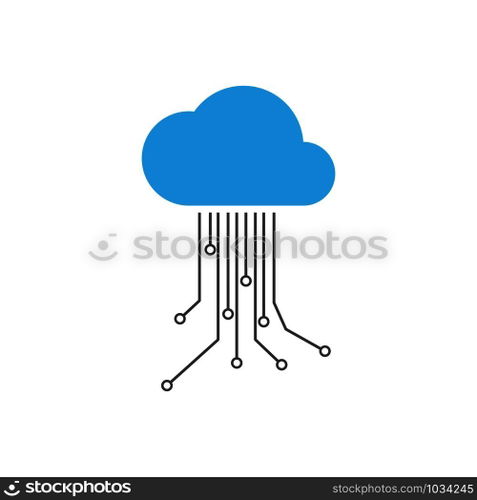 cloud computing vector icon design template