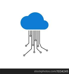 cloud computing vector icon design template