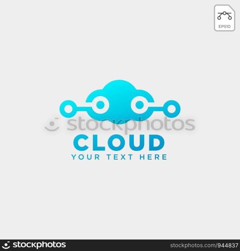 cloud connection communication creative logo template vector illustration icon element isolated - vector. cloud connection communication creative logo template vector illustration