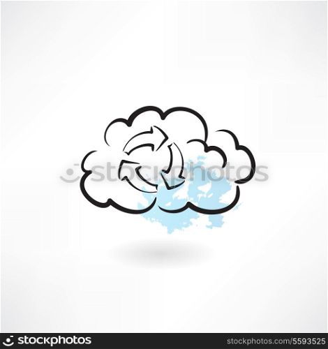 cloud cycle icon
