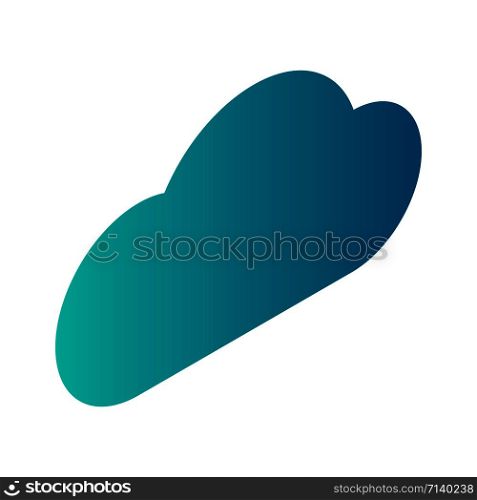Cloud data icon. Isometric of cloud data vector icon for web design isolated on white background. Cloud data icon, isometric style