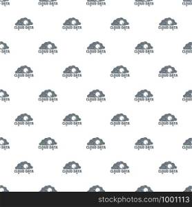 Cloud data pattern vector seamless repeat for any web design. Cloud data pattern vector seamless
