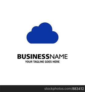 Cloud, Data, Storage, Cloudy Business Logo Template. Flat Color