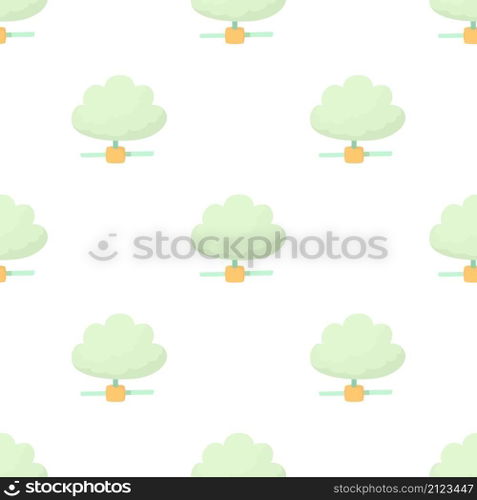 Cloud database pattern seamless background texture repeat wallpaper geometric vector. Cloud database pattern seamless vector