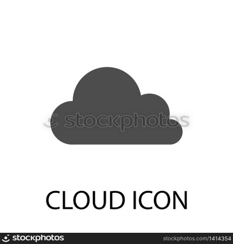 Cloud flat icon vector eps10, Cloud logo design simple
