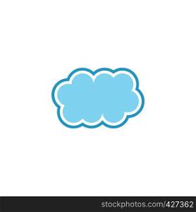 cloud frame sign element icon vector
