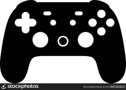 Cloud gaming video game controller icon vector image