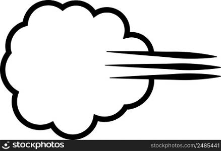 Cloud gases farting flatulence; sign release gases