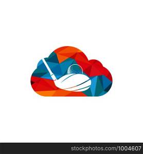Cloud Golf vector logo design. Golf club inspiration logo design.