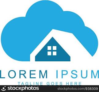 cloud home logo template