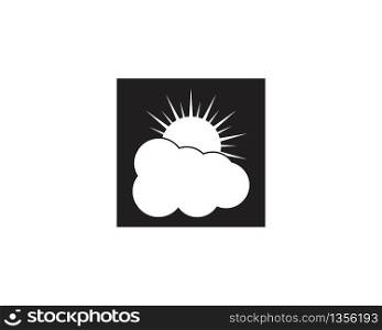 Cloud icon and symbol vector