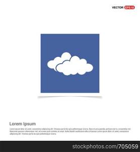 Cloud Icon - Blue photo Frame