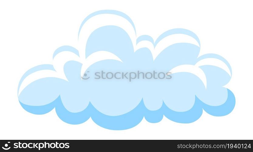 Cloud icon. Cartoon sky symbol. Cute and fluffy. Vector illustration. Cloud icon. Cartoon sky symbol. Cute and fluffy