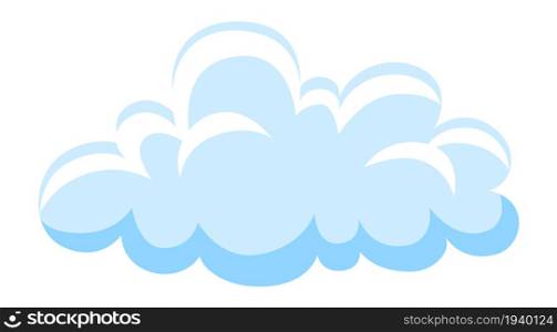 Cloud icon. Cartoon sky symbol. Cute and fluffy. Vector illustration. Cloud icon. Cartoon sky symbol. Cute and fluffy