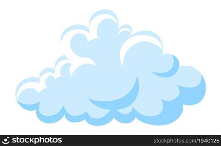 Cloud icon. Cute sky in cartoon style. Vector illustration isolated on white background.. Cloud icon. Cute sky in cartoon style. Vector illustration.