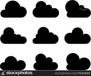 Cloud Icon Design Clean Vector Art Illustration