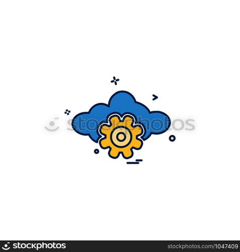 Cloud icon design vector