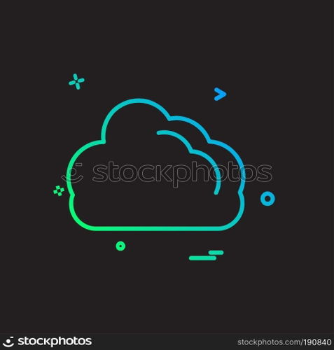 Cloud icon design vector