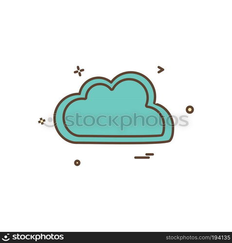 Cloud icon design vector