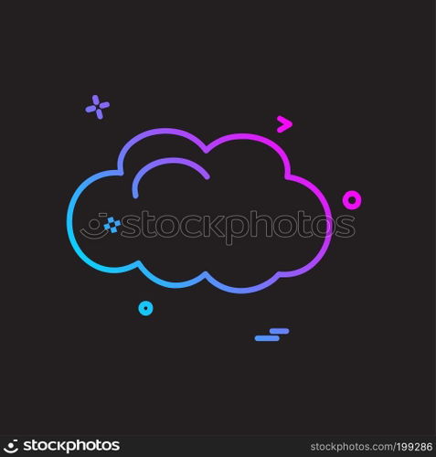 Cloud icon design vector