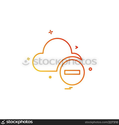 Cloud icon design vector