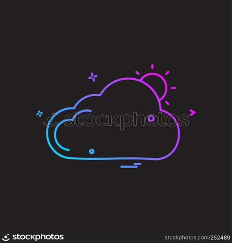 Cloud icon design vector