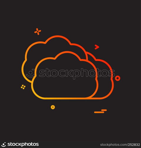 Cloud icon design vector