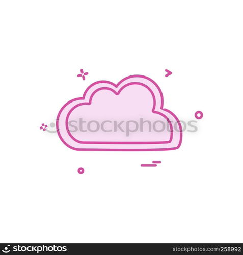 Cloud icon design vector