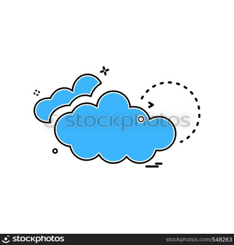 Cloud icon design vector