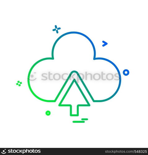 Cloud icon design vector