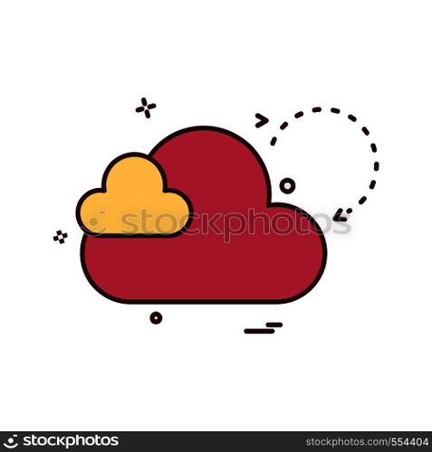 Cloud icon design vector