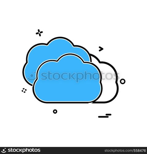 Cloud icon design vector