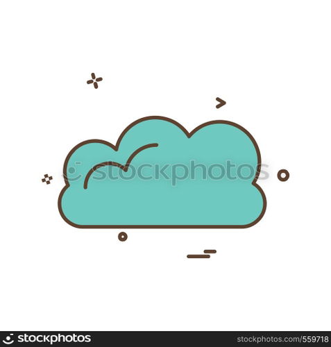 Cloud icon design vector