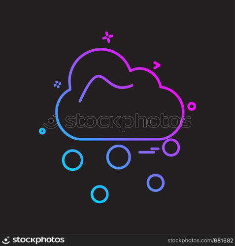 Cloud icon design vector