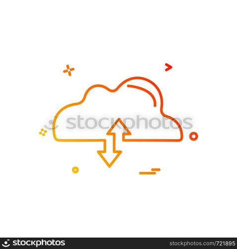 Cloud icon design vector