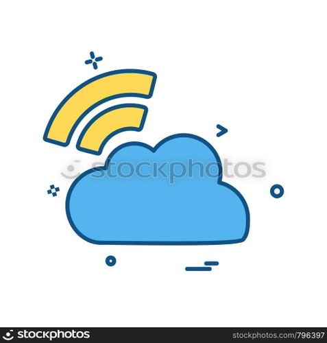 Cloud icon design vector
