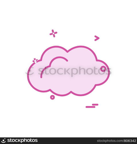 Cloud icon design vector