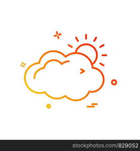 Cloud icon design vector